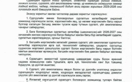 2025-2026 оны зорилго, зорилт